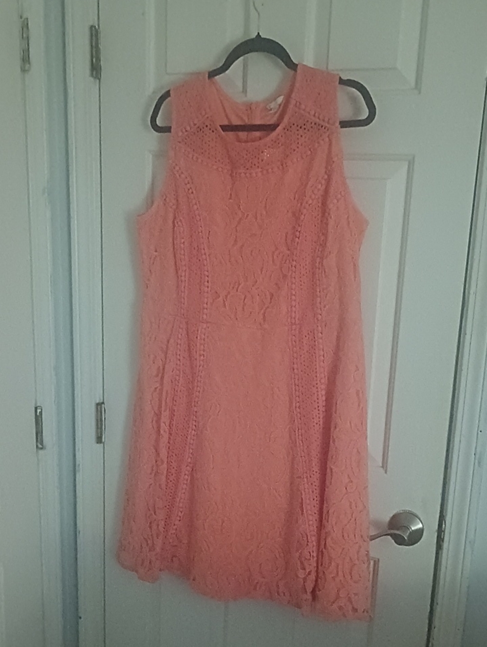 Est 1946 Orange Lace Lined Dress Women's Size 16w NWT